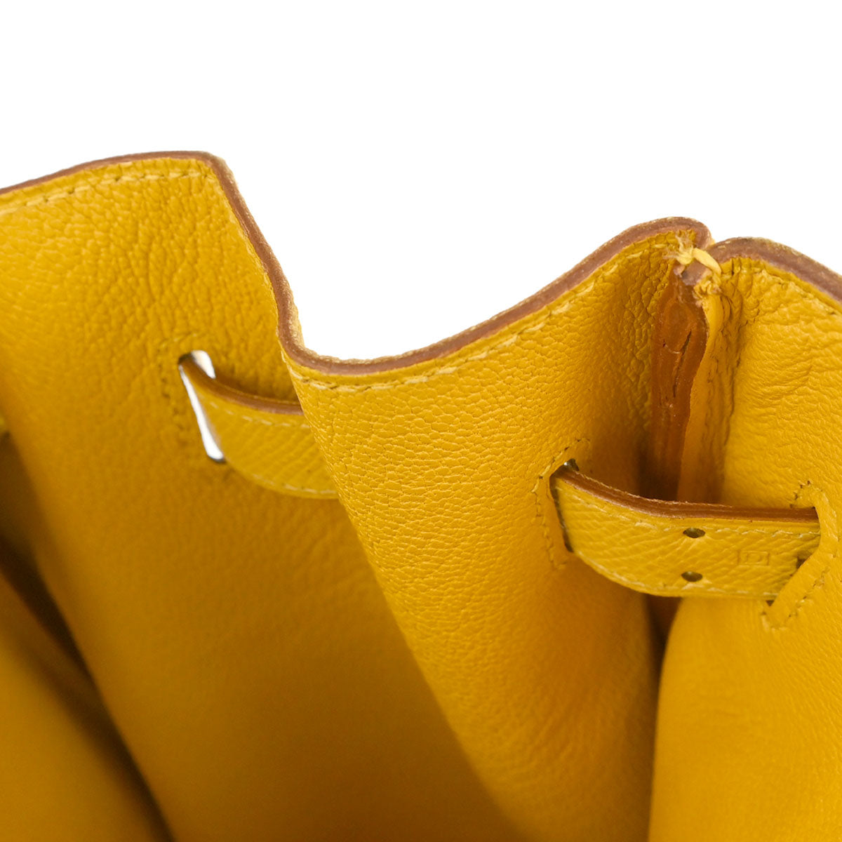Hermes Jaune Courchevel Birkin 35 Handbag