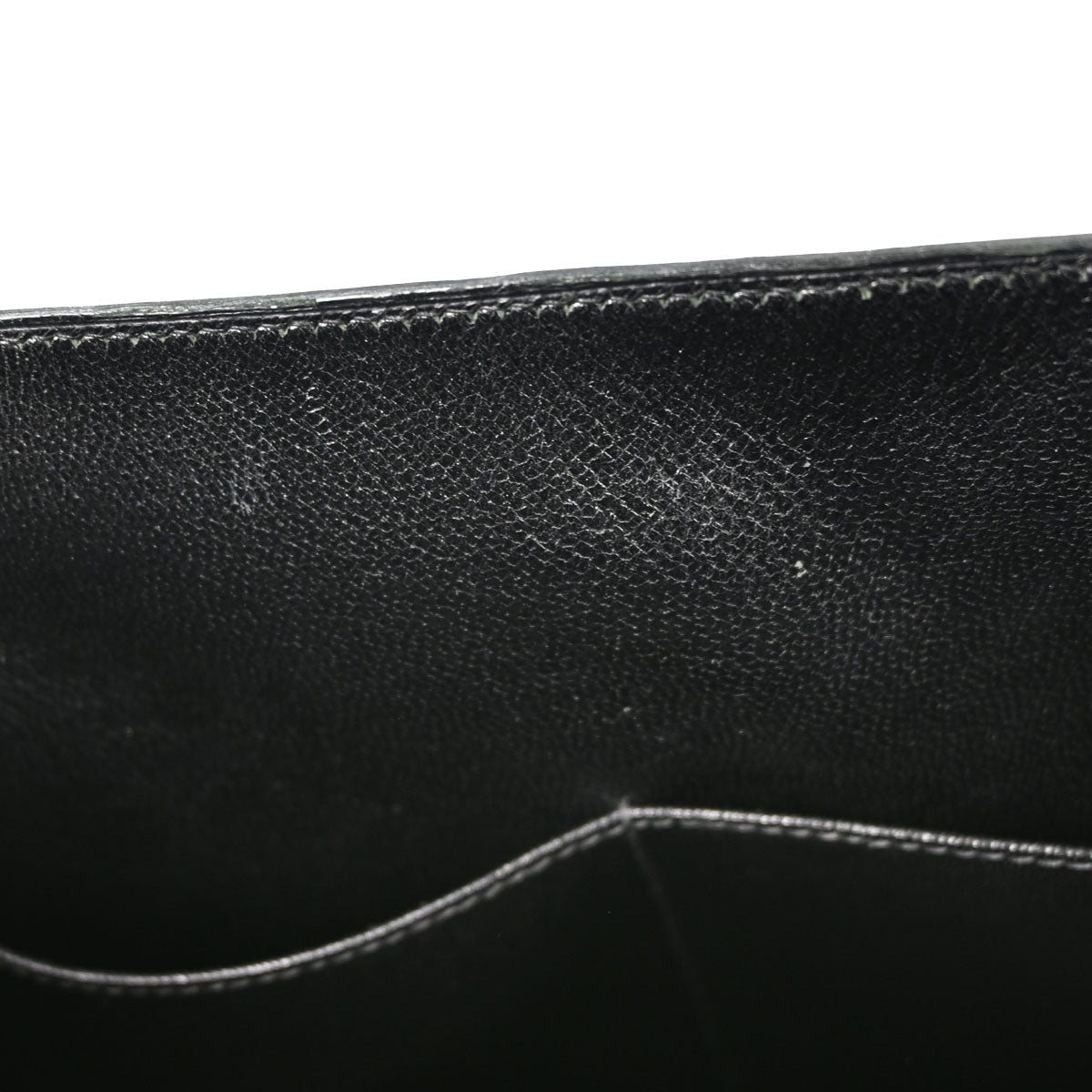 Hermes * Black Porosus Kelly 32 Sellier 2way Shoulder Handbag