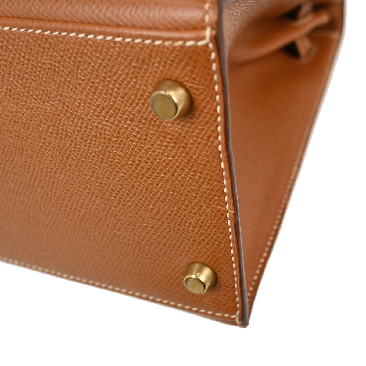 Hermes Gold Courchevel Kelly 28 Sellier 2way Shoulder Handbag