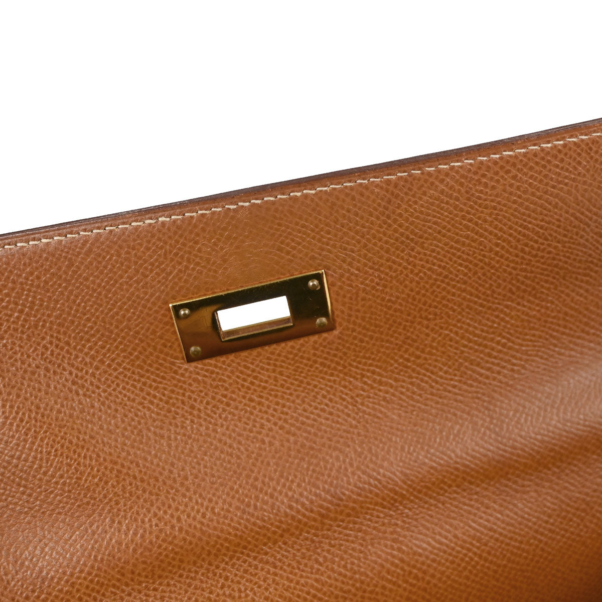 Hermes Gold Courchevel Kelly 28 Sellier 2way Shoulder Handbag