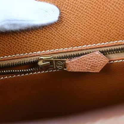 Hermes Gold Courchevel Kelly 28 Sellier 2way Shoulder Handbag