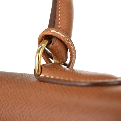 Hermes Gold Courchevel Kelly 28 Sellier 2way Shoulder Handbag