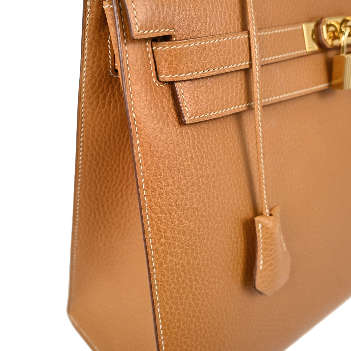 Hermes Natural Ardennes Kelly 32 Sellier 2way Shoulder Handbag