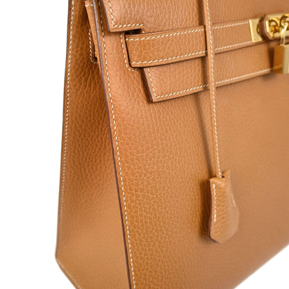 Hermes Natural Ardennes Kelly 32 Sellier 2way Shoulder Handbag