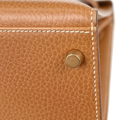Hermes Natural Ardennes Kelly 32 Sellier 2way Shoulder Handbag