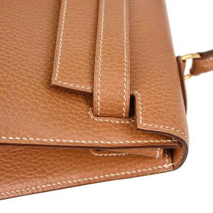 Hermes Natural Ardennes Kelly 32 Sellier 2way Shoulder Handbag