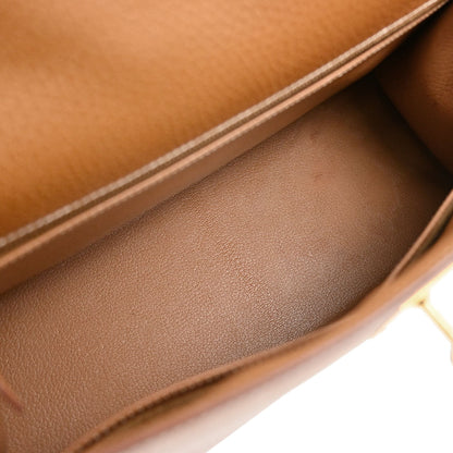 Hermes Natural Ardennes Kelly 32 Sellier 2way Shoulder Handbag