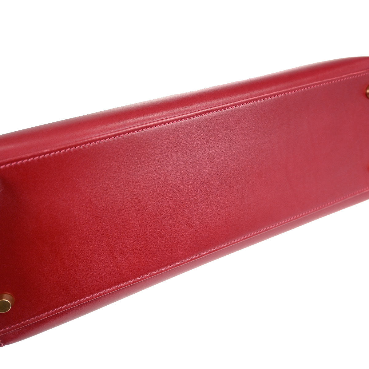 Hermes Vermilion Box Calf Kelly 32 Sellier 2way Shoulder Handbag