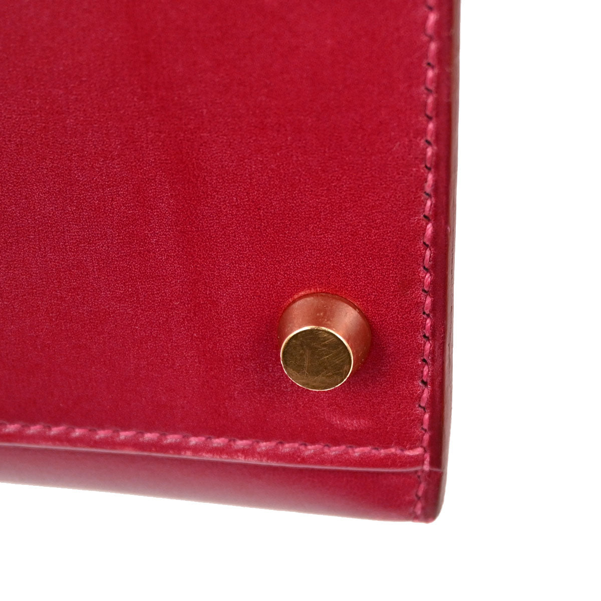 Hermes Vermilion Box Calf Kelly 32 Sellier 2way Shoulder Handbag