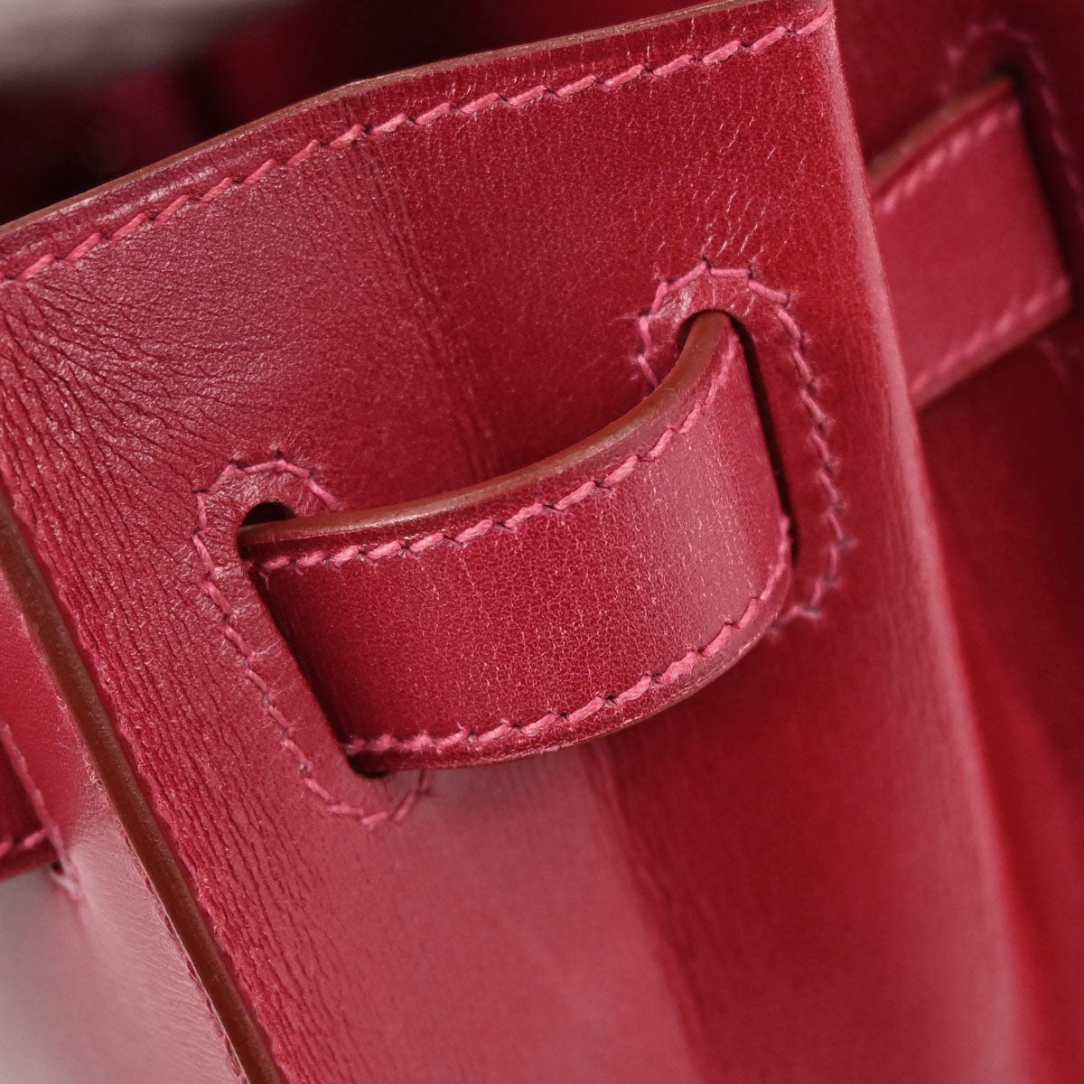 Hermes Vermilion Box Calf Kelly 32 Sellier 2way Shoulder Handbag