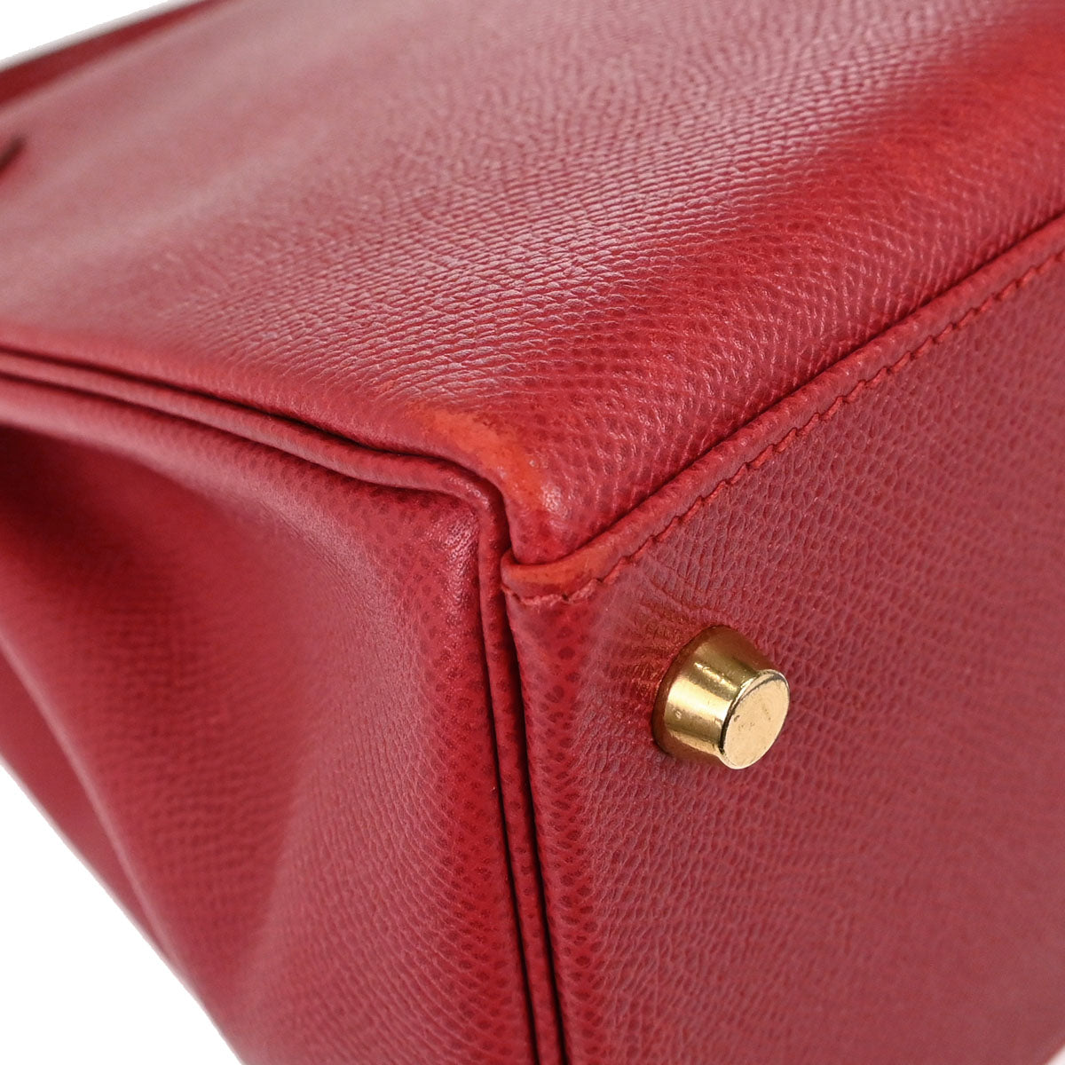 Hermes Rouge Garance Courchevel Kelly 28 Retourne 2way Shoulder Handbag