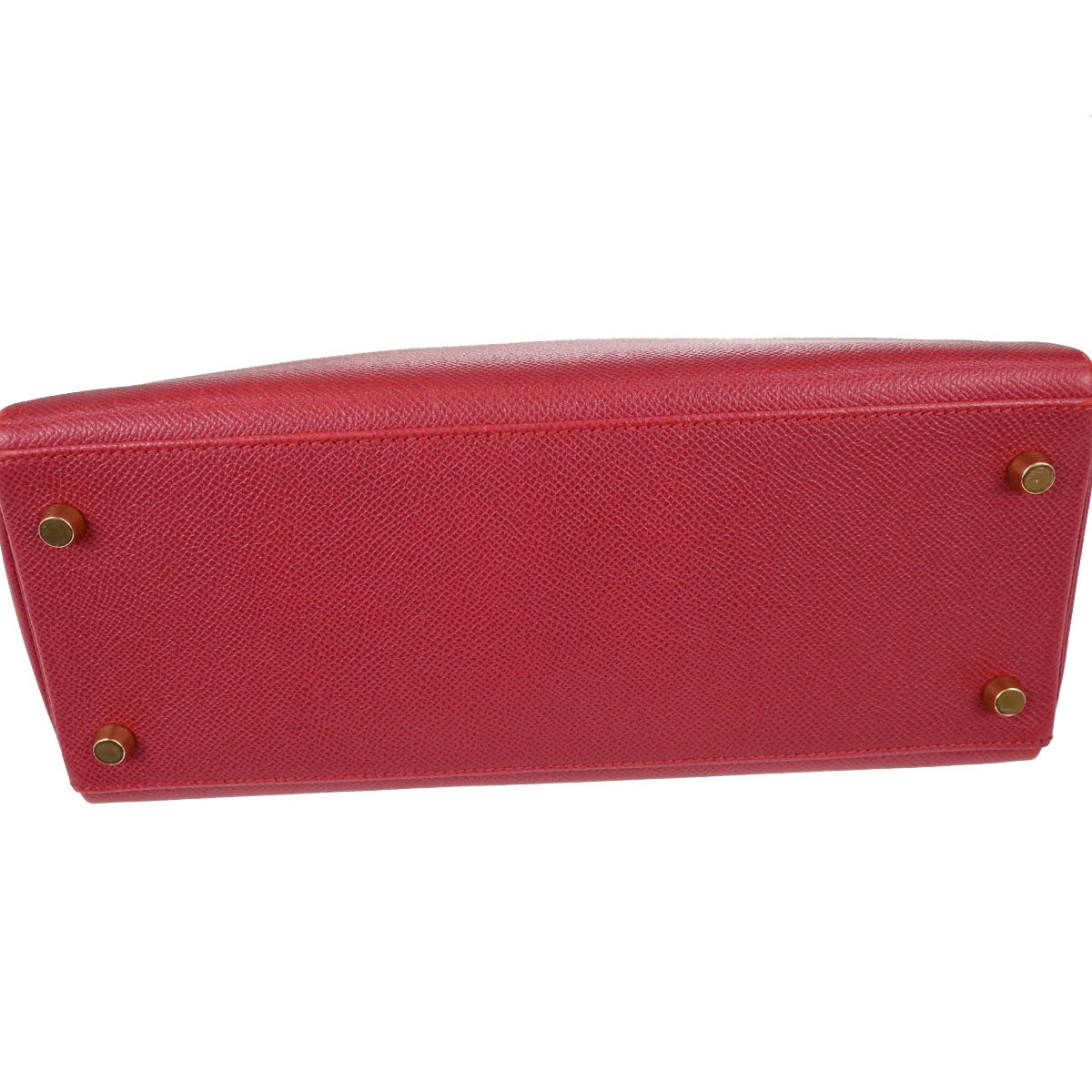 Hermes Rouge Garance Courchevel Kelly 28 Retourne 2way Shoulder Handbag