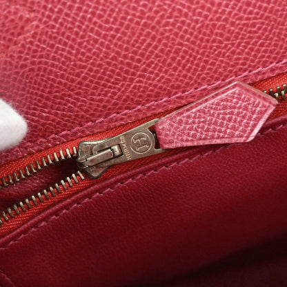 Hermes Rouge Garance Courchevel Kelly 28 Retourne 2way Shoulder Handbag