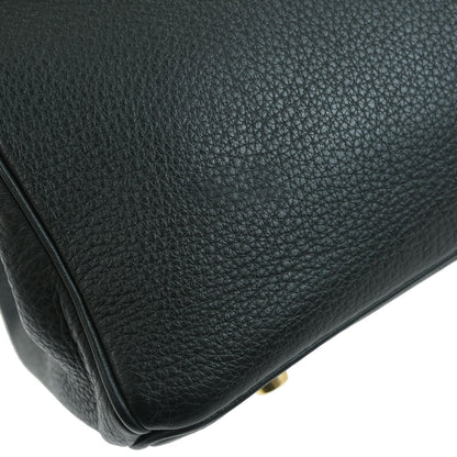Hermes Green Taurillon Clemence Birkin 30 Handbag