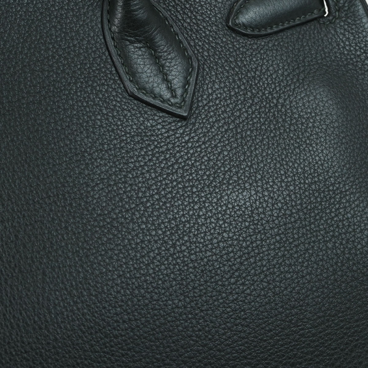 Hermes Green Taurillon Clemence Birkin 30 Handbag