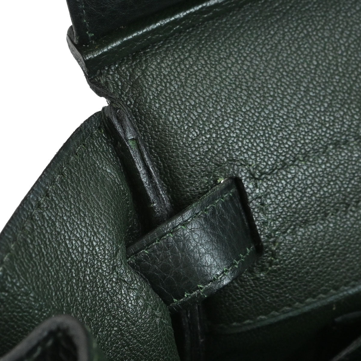 Hermes Green Taurillon Clemence Birkin 30 Handbag