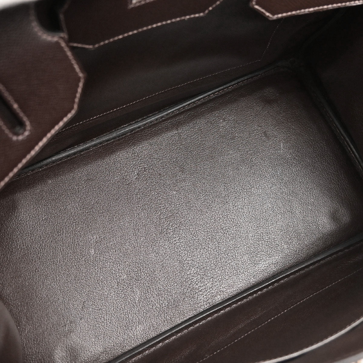 Hermes Chocolat Courchevel Birkin 35 Handbag