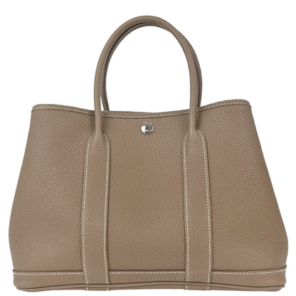 Hermes Etoupe Gray Negonda Garden Party 30 TPM Tote Handbag
