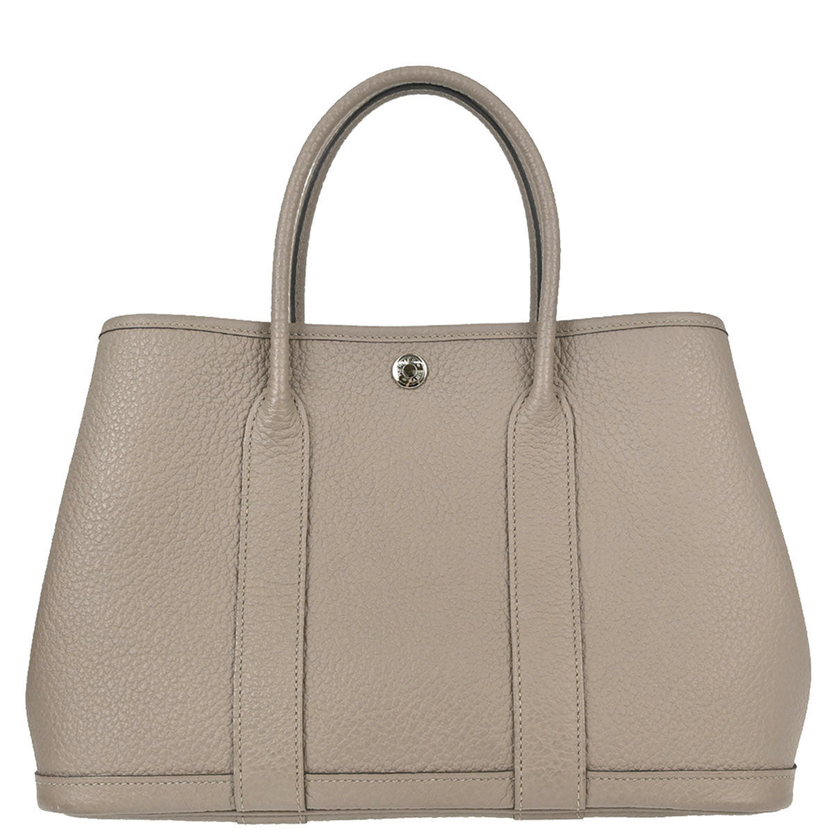 Hermes Gris Asphalt Negonda Garden Party 30 TPM Tote Handbag