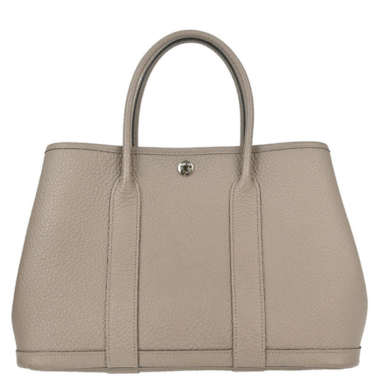 Hermes Gris Asphalt Negonda Garden Party 30 TPM Tote Handbag