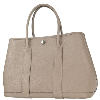 Hermes Gris Asphalt Negonda Garden Party 30 TPM Tote Handbag