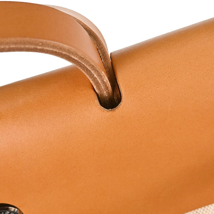 Hermes Beige Toile H Herbag MM 2 in 1 Handbag