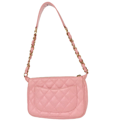 Chanel 2004-2005 Pink Caviar Skin Handbag