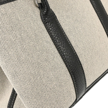 Hermes Beige Toile H Buffalo Garden Party 30 TPM 2way Shoulder Tote Handbag