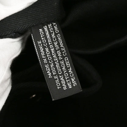 Hermes Black Toile Chevrons Valparaiso GM Tote Handbag