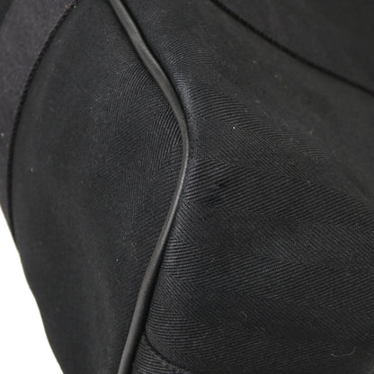 Hermes Black Toile Chevrons Valparaiso GM Tote Handbag