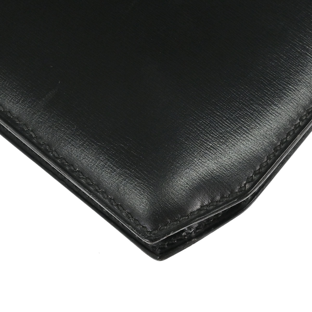 Hermes Black Box Calf Cadena Lock Shoulder Bag