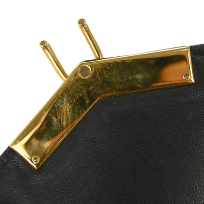 Hermes Black Box Calf Cadena Lock Shoulder Bag