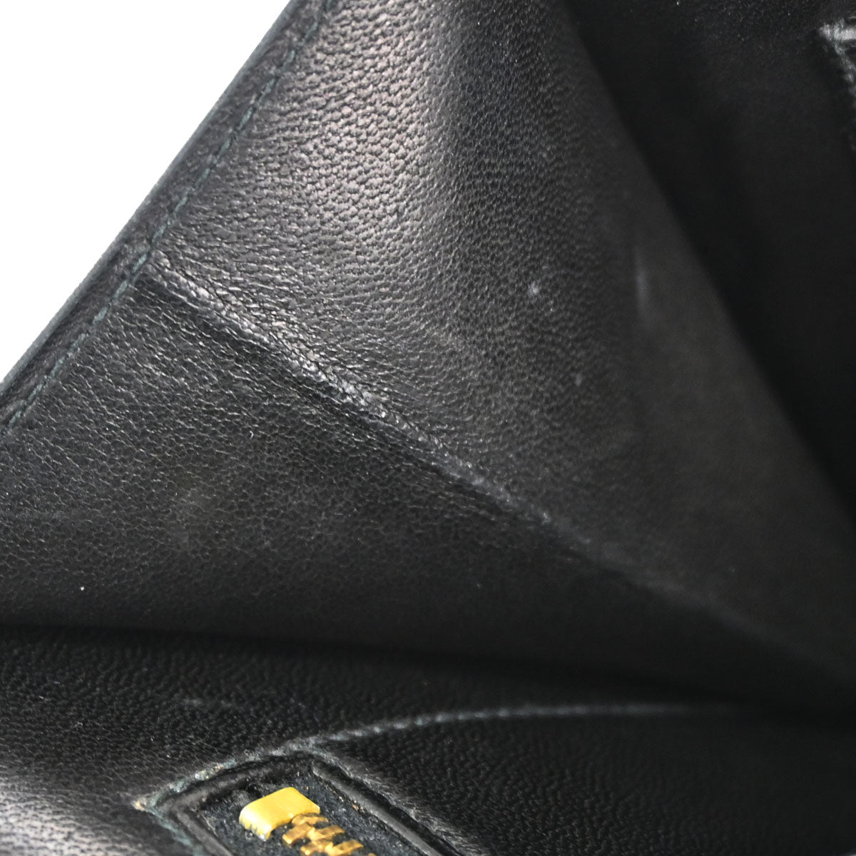 Hermes Black Box Calf Cadena Lock Shoulder Bag