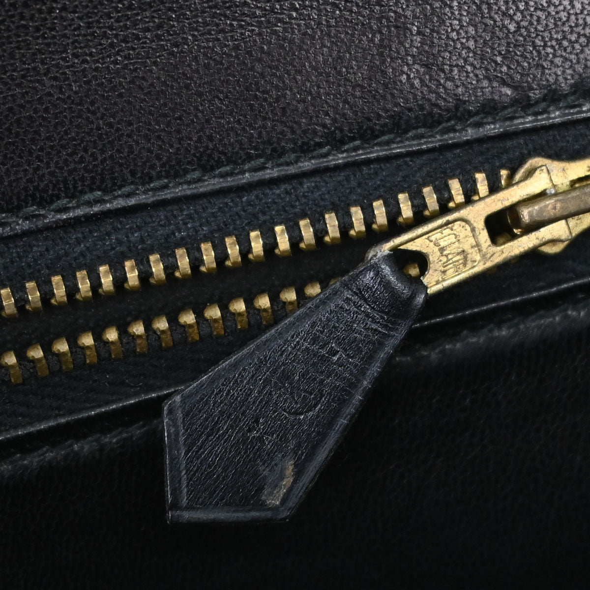 Hermes Black Box Calf Cadena Lock Shoulder Bag
