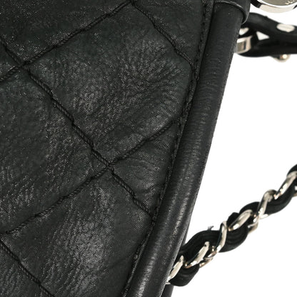 Chanel Black Calfskin Wild Stitch Tote 2way Shoulder Handbag