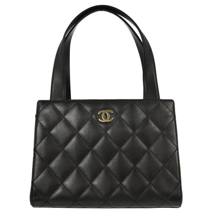 Chanel 2001-2003 Black Lambskin Tote Handbag