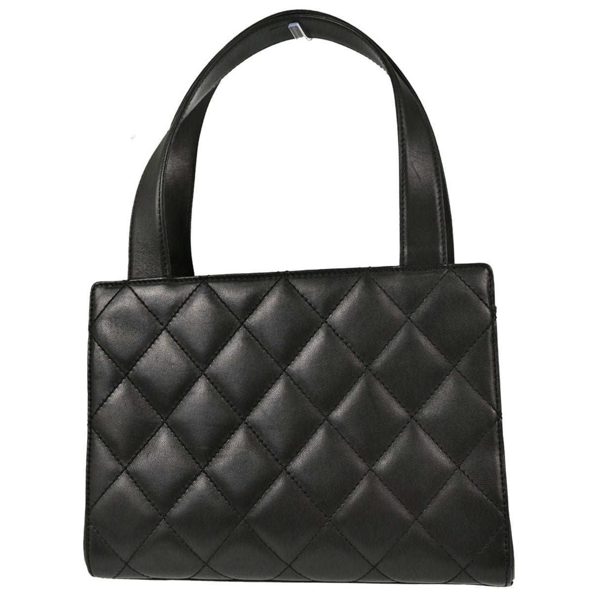 Chanel 2001-2003 Black Lambskin Tote Handbag