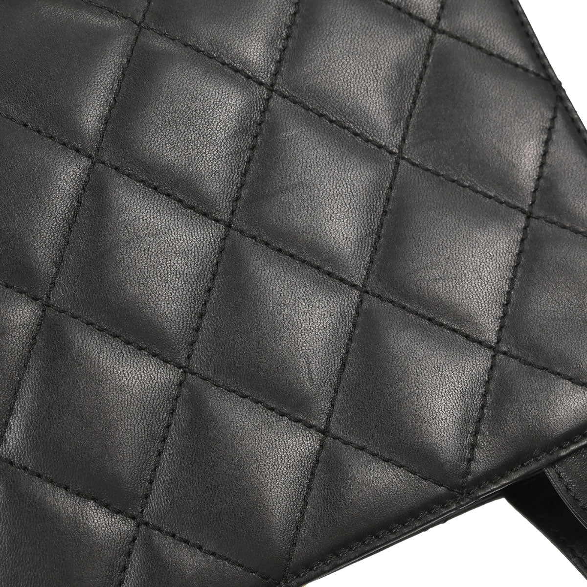 Chanel 2001-2003 Black Lambskin Tote Handbag