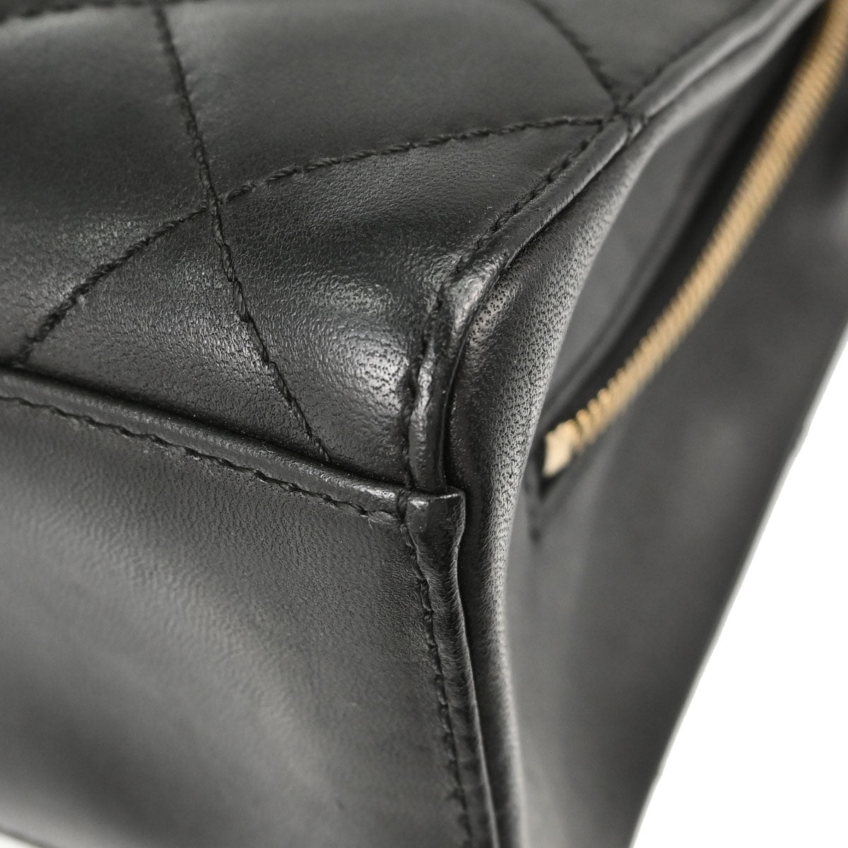 Chanel 2001-2003 Black Lambskin Tote Handbag