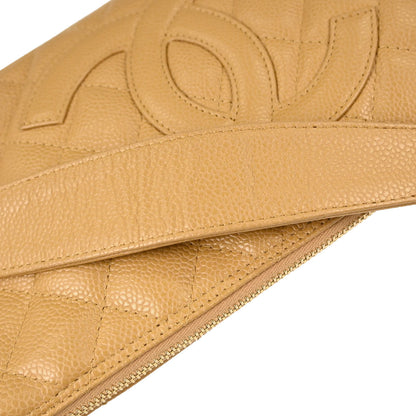 Chanel Beige Caviar Skin Handbag