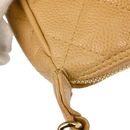 Chanel Beige Caviar Skin Handbag