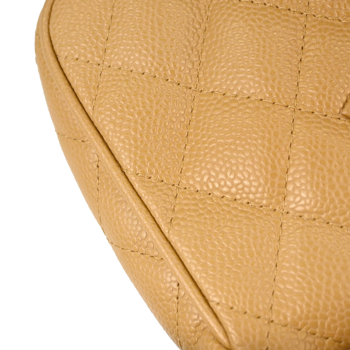Chanel Beige Caviar Skin Handbag