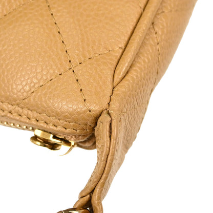 Chanel Beige Caviar Skin Handbag