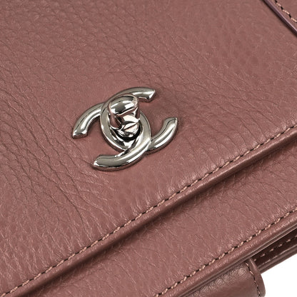 Chanel 2013-2014 Pink Deerskin Executive Cerf Tote Bag