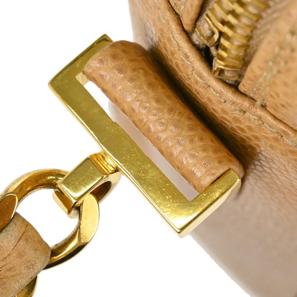 Chanel 1991-1994 Beige Caviar Skin Shoulder Bag
