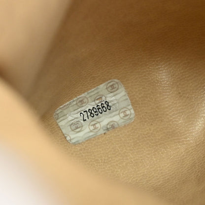 Chanel 1991-1994 Beige Caviar Skin Shoulder Bag