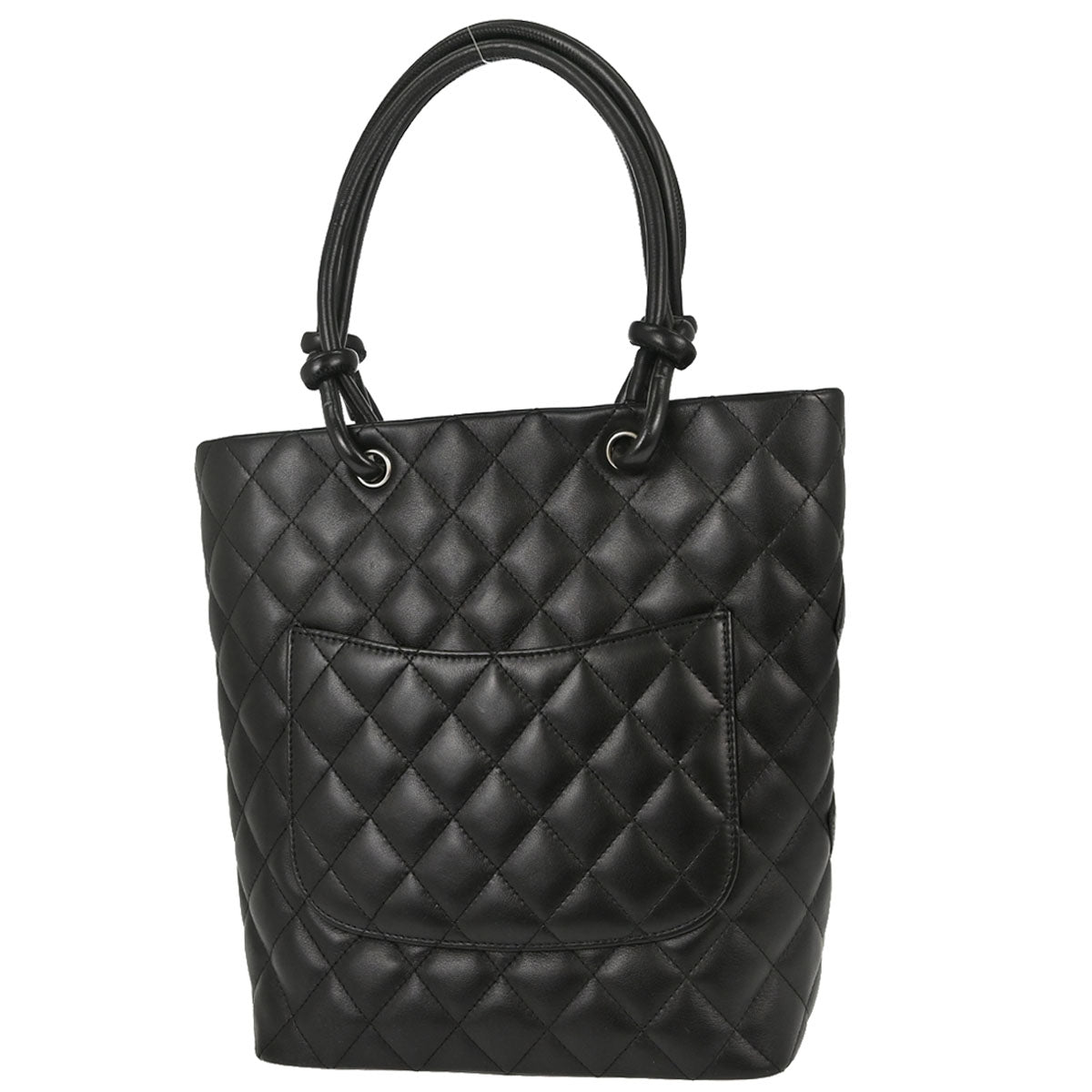 Chanel 2005-2006 Black Calfskin Cambon Ligne Tote Handbag