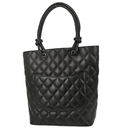 Chanel 2005-2006 Black Calfskin Cambon Ligne Tote Handbag