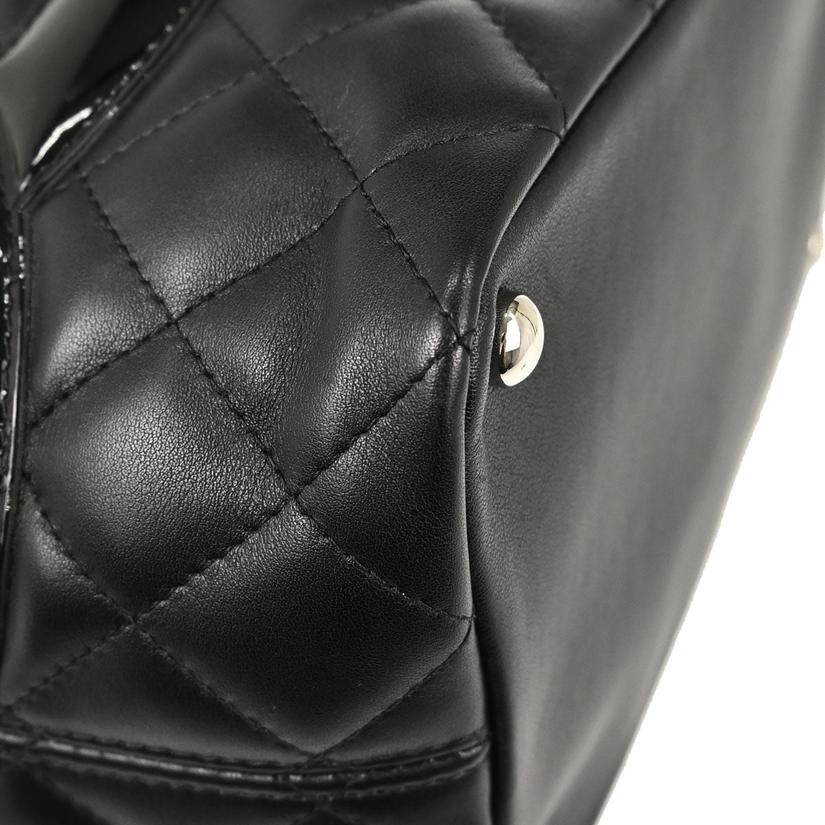 Chanel 2005-2006 Black Calfskin Cambon Ligne Tote Handbag