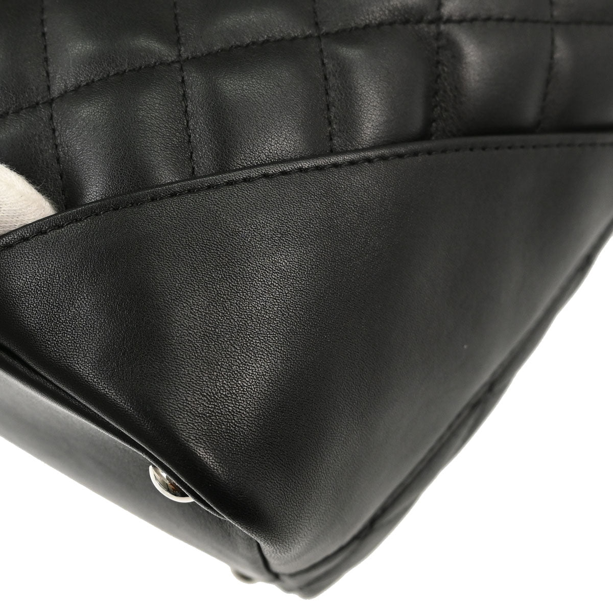 Chanel 2005-2006 Black Calfskin Cambon Ligne Tote Handbag